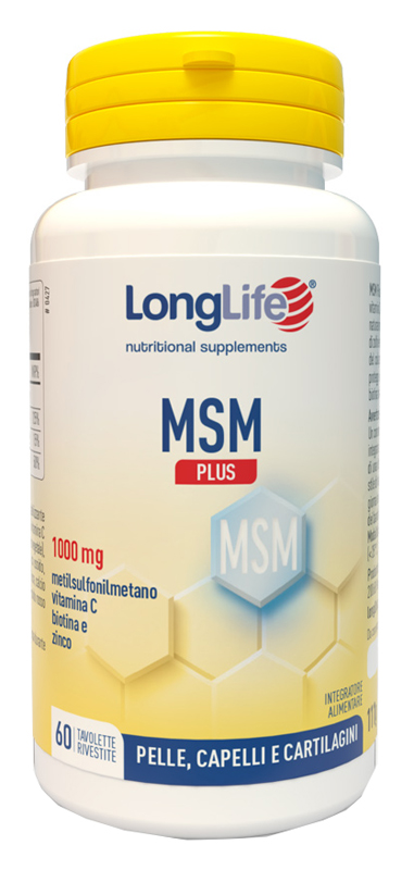 LONGLIFE MSM PLUS 60 TAVOLETTE RIVESTITE DA 1,85 G - Farmacianumberone.it