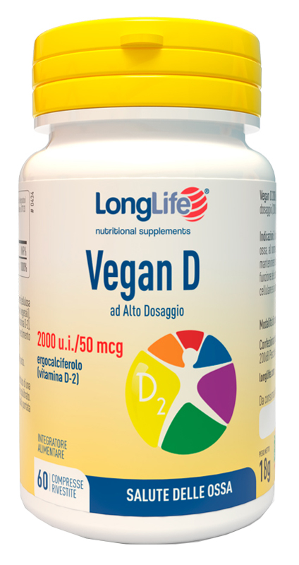 LONGLIFE VEGAN D 60 COMPRESSE - Farmacianumberone.it