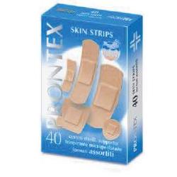 CEROTTO PRONTEX SKIN STRIPS 6 FORMATI ASSORTITI ASTUCCIO 40 PEZZI - Farmacianumberone.it
