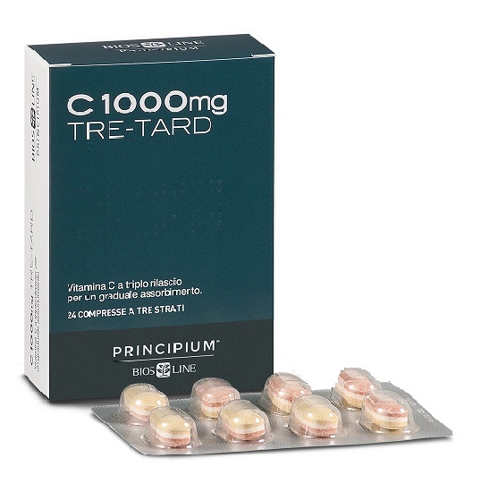 PRINCIPIUM C 1000 MG TRE-TARD 24 COMPRESSE A TRE STRATI - Farmacianumberone.it