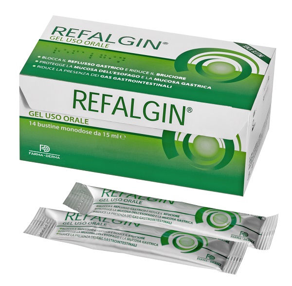 REFALGIN GEL OROSOLUBILE ANTIREFLUSSO 14 BUSTINE 15 ML - Farmacianumberone.it
