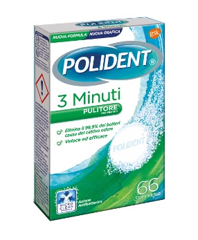 POLIDENT 3 MINUTI 66 COMPRESSE - Farmacianumberone.it