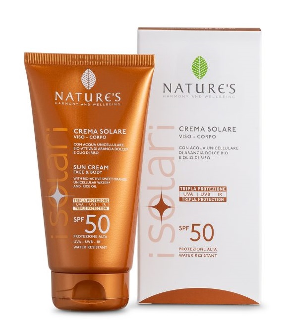NATURE'S I SOLARI CREMA SOLARE VISO E CORPO SPF 50 IR SUN 150 ML - Farmacianumberone.it