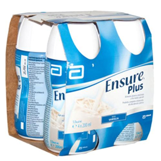 ENSURE PLUS VANIGLIA 4 BOTTIGLIE DA 200 ML - Farmacianumberone.it