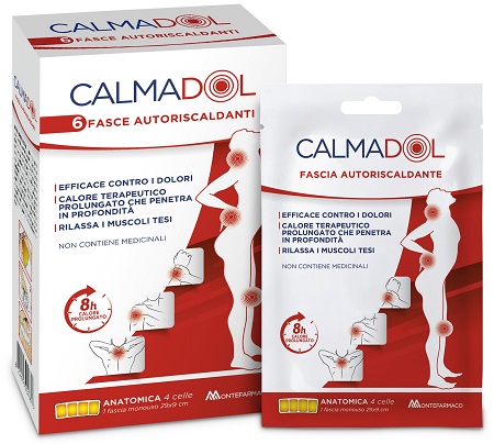 CALMADOL FASCIA RISCALDANTE PACK 6 PEZZI - Farmacianumberone.it