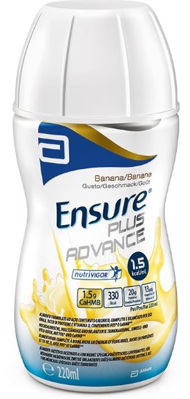 ENSURE PLUS ADVANCE BANANA 4 BOTTIGLIE DA 220 ML - Farmacianumberone.it