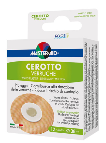 CEROTTO VERRUCHE MASTER-AID FOOT CARE 12 PEZZI - Farmacianumberone.it