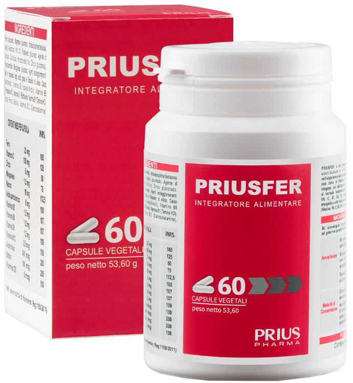 PRIUSFER 60 CAPSULE - Farmacianumberone.it