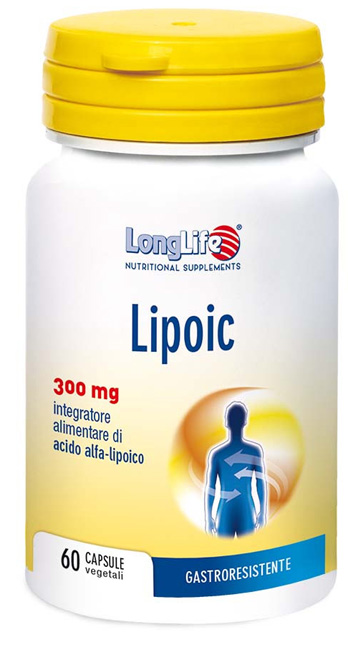 LONGLIFE LIPOIC 300 MG 60 CAPSULE VEGETALI DA 500 MG - Farmacianumberone.it