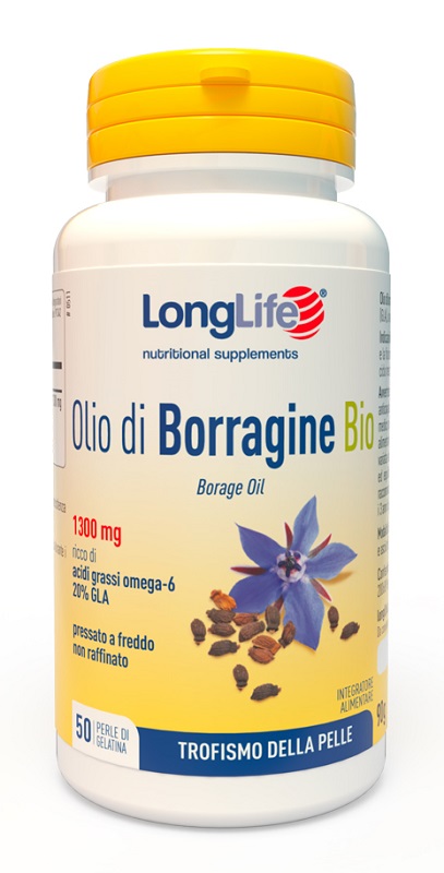 LONGLIFE OLIO BORRAGINE BIO 50 PERLE - Farmacianumberone.it