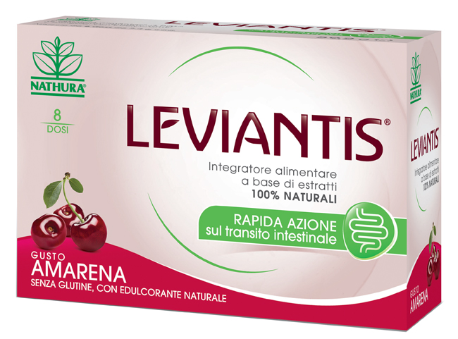 LEVIANTIS SENZA GLUTINE GUSTO AMARENA 8 DOSI / 16 BUSTE - Farmacianumberone.it