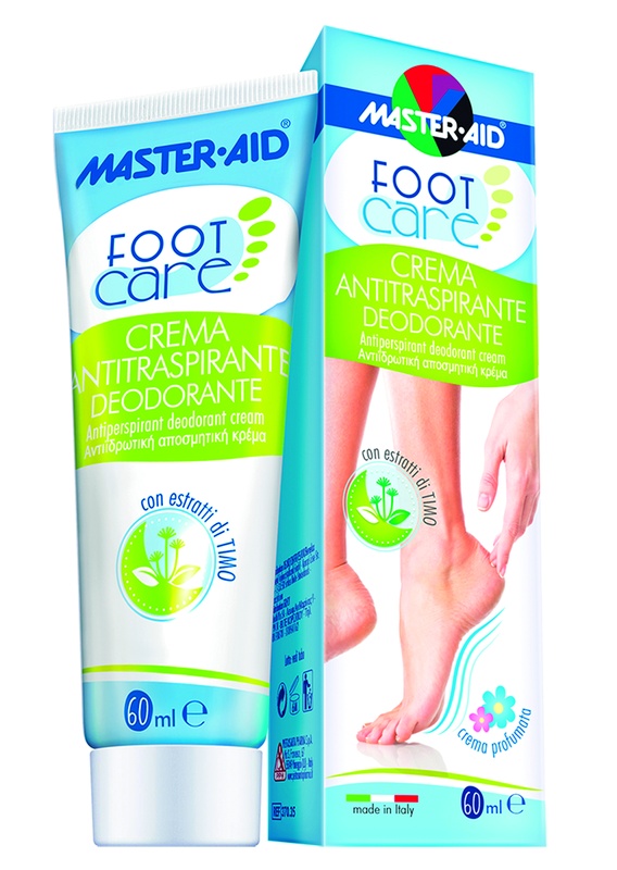 MASTER-AID FOOT CARE CREMA ANTITRASPIRANTE DEODORANTE 60 ML - Farmacianumberone.it