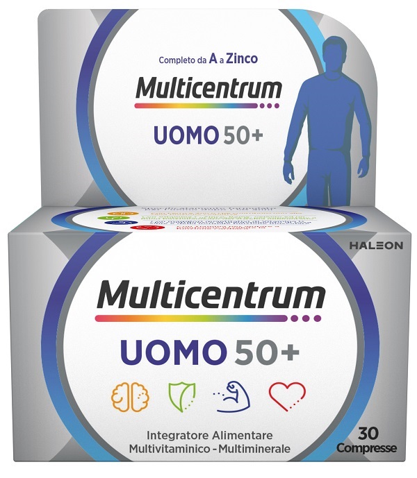 MULTICENTRUM UOMO 50+ 30 COMPRESSE - Farmacianumberone.it