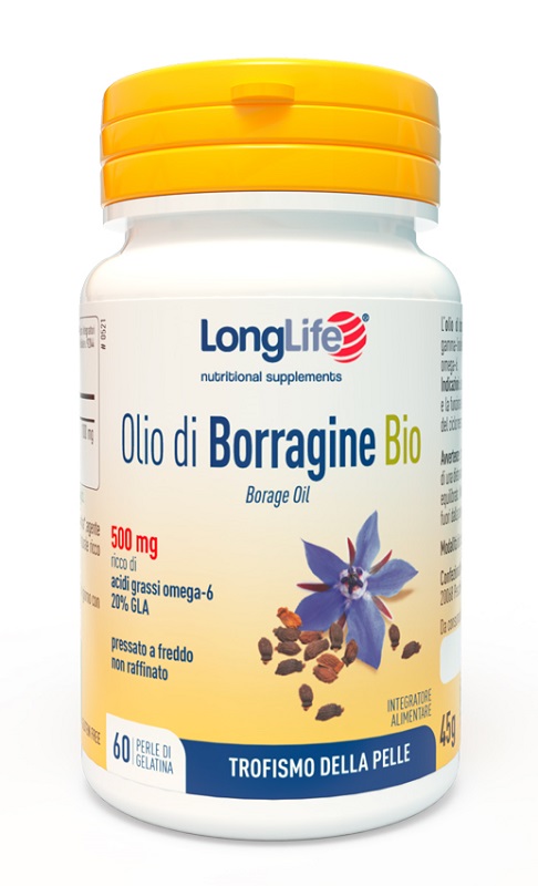 LONGLIFE OLIO BORRAGINE BIO 60 PERLE IN GELATINA - Farmacianumberone.it