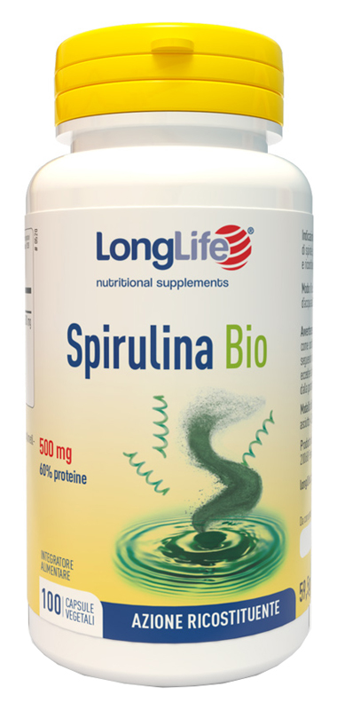 LONGLIFE SPIRULINA BIO 500 MG 100 CAPSULE VEGETALI - Farmacianumberone.it