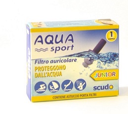 FILTRO AURICOLARE JUNIOR EARPLUG SCUDO AQUASPORT 2 PEZZI - Farmacianumberone.it
