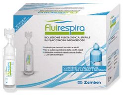 FLUIRESPIRA SOLUZIONE FISIOLOGICA STERILE 30 FLACONCINI MONODOSE DA 5ML - Farmacianumberone.it