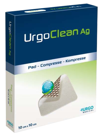 MEDICAZIONE TNT ASSORBENTE GELIFICANTE URGOCLEAN AG/SILVER 10X10CM 5 PEZZI - Farmacianumberone.it