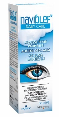 NAVIBLEF DAILY CARE SCHIUMA PER RIMOZIONE SECREZIONI OCULARI DA PALPEBRE E CIGLIA 50 ML - Farmacianumberone.it
