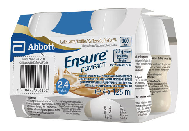 ENSURE COMPACT CAFFE 4 BOTTIGLIE DA 125 ML - Farmacianumberone.it
