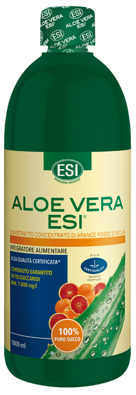 ESI ALOE SUCCO ARANCIA ROSSA 1000 ML - Farmacianumberone.it