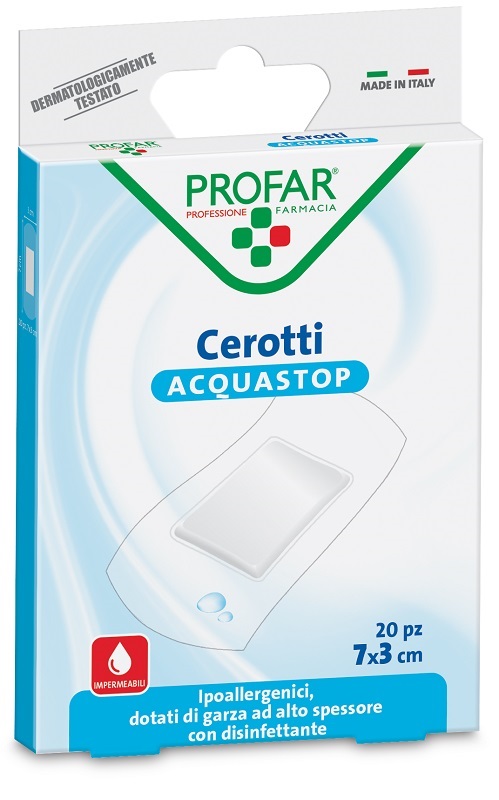 CEROTTO ACQUASTOP GRANDI 7X3 CM PROFAR 20 PEZZI - Farmacianumberone.it
