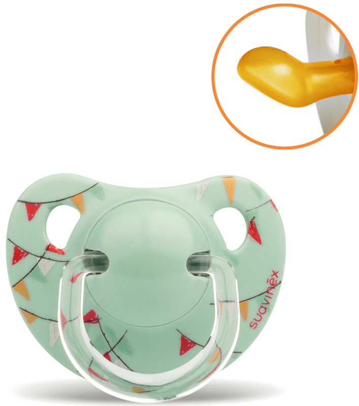 SUAVINEX LE CIRQUE BANDIERE SUCCHIETTO ANATOMICO L 0/6 MESI VERDE - Farmacianumberone.it