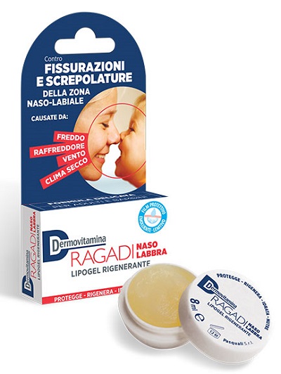 DERMOVITAMINA RAGADI NASO E LABBRA LIPOGEL RIGENERANTE 8 ML - Farmacianumberone.it