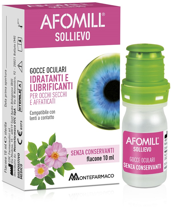 AFOMILL SOLLIEVO GOCCE OCULARI SOLLIEVO OCCHI 10 ML - Farmacianumberone.it