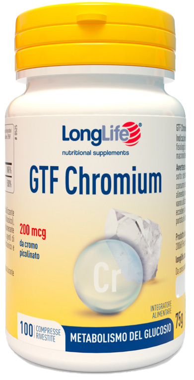 LONGLIFE GTF CHROMIUM 100 COMPRESSE - Farmacianumberone.it
