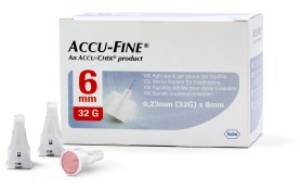 AGO PER PENNA DA INSULINA ACCU-FINE PEN NEEDLE ACCU-CHEK GAUGE 32 X 6MM 100 PEZZI - Farmacianumberone.it