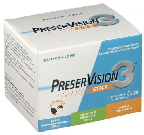 PRESERVISION 3 30 STICK OROSOLUBILI DA 2 G - Farmacianumberone.it
