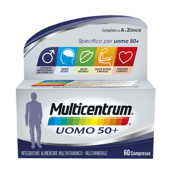 MULTICENTRUM UOMO 50+ 60 COMPRESSE - Farmacianumberone.it