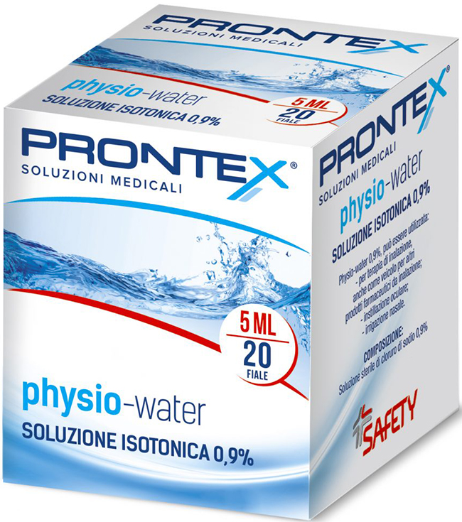 SOLUZIONE FISIOLOGICA PRONTEX PHYSIO ISOTONIC 20 FIALE DA 5 ML - Farmacianumberone.it