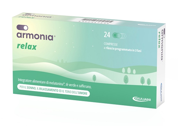 ARMONIA RELAX 1 MG A BASE DI MELATONINA 24 COMPRESSE - Farmacianumberone.it