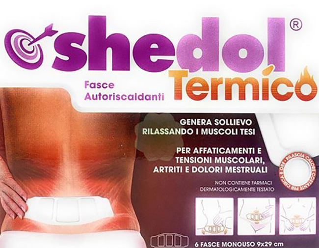 CEROTTO AUTORISCALDANTE SHEDOL TERMICO 6 PEZZI - Farmacianumberone.it
