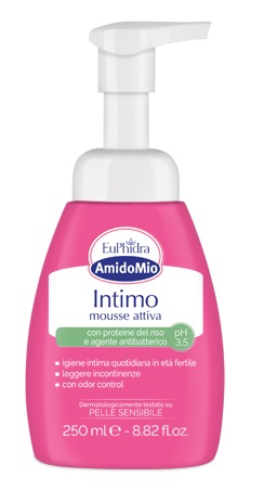 EUPHIDRA AMIDOMIO INTIMO MOUSSE ATTIVA PH 3,5 250 ML - Farmacianumberone.it