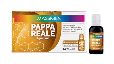 MASSIGEN PAPPA REALE 10 FLACONI DA 25 ML - Farmacianumberone.it