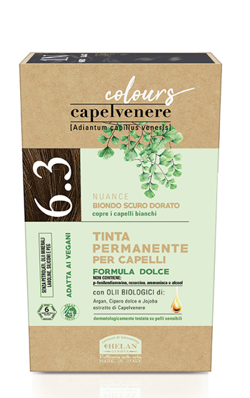 CAPELVENERE COLOURS TINTA CAPELLI 6,3N BIONDO SCURO DORATO - Farmacianumberone.it
