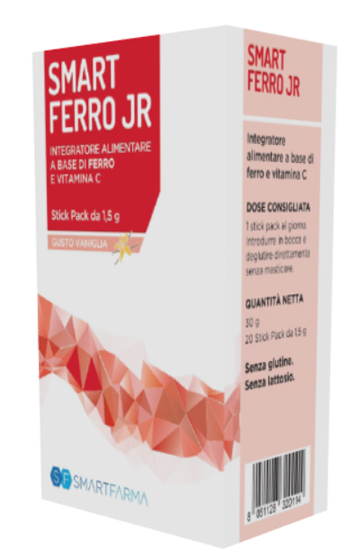 SMART FERRO JR 20 STICK PACK GUSTO VANIGLIA - Farmacianumberone.it