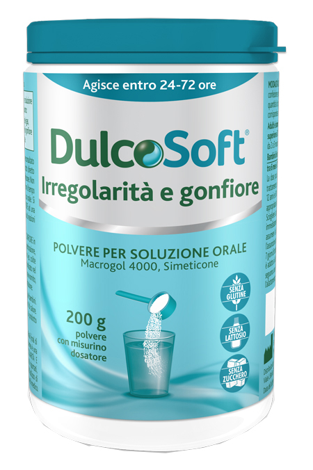 DULCOSOFT IRREGOLARITA' E GONFIORE POLVERE SOLUBILE 200 G - Farmacianumberone.it