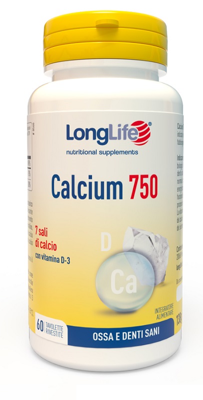 LONGLIFE CALCIUM 750 MG 60 TAVOLETTE - Farmacianumberone.it
