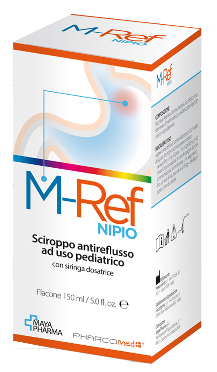 M-REF NIPIO SCIROPPO ANTIREFLUSSO AD USO PEDIATRICO 150 ML CON SIRINGA DOSATRICE - Farmacianumberone.it