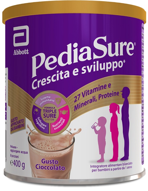 PEDIASURE CRESCITA&SVILUPPO CIOCCOLATO 400 G - Farmacianumberone.it
