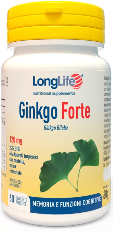 LONGLIFE GINKGO FORTE 60 TAVOLETTE - Farmacianumberone.it