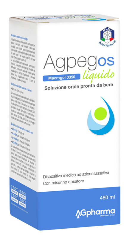 AGPEG OS MACROGOL 3350 LIQUIDO 480 ML - Farmacianumberone.it