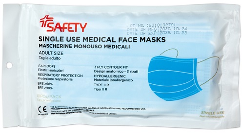 MASCHERINA CHIRURGICA 10 PEZZI - Farmacianumberone.it