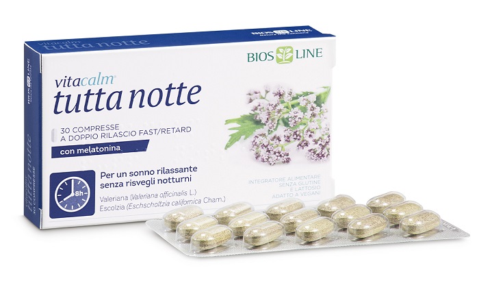 VITACALM TUTTA NOTTE CON MELATONINA 30 COMPRESSE - Farmacianumberone.it