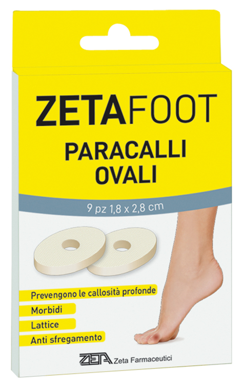 ZETAFOOT PARACALLO OVALE LATTICE 9 PEZZI - Farmacianumberone.it