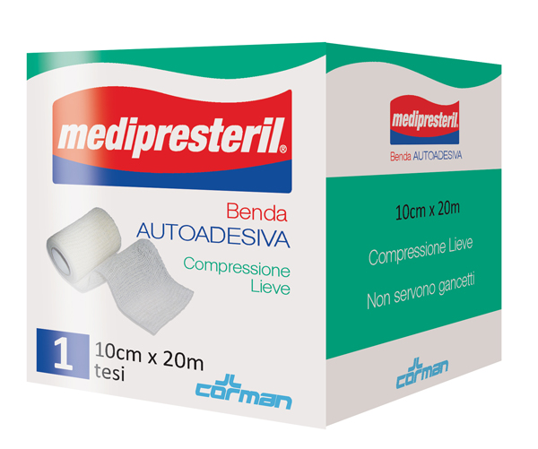 MEDIPRESTERIL BENDA AUTOADESIVA 10X2000 CM 1 PEZZO - Farmacianumberone.it